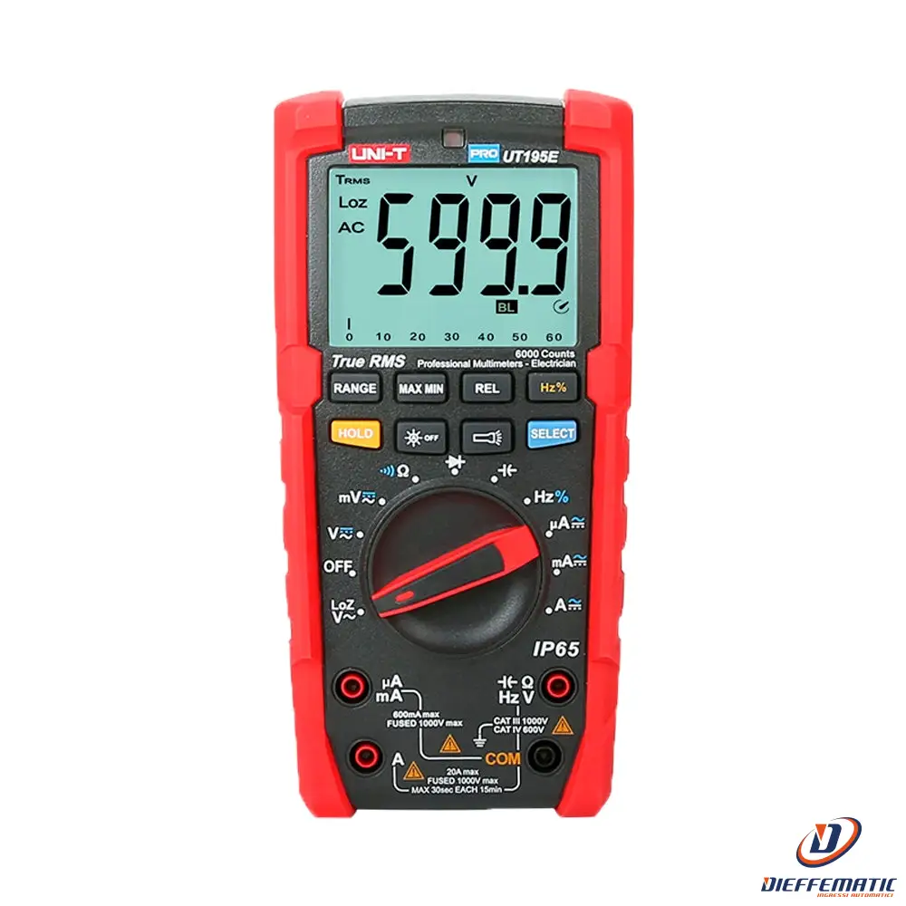 Uni-trend UT195E Multimetro digitale industriale True RMS