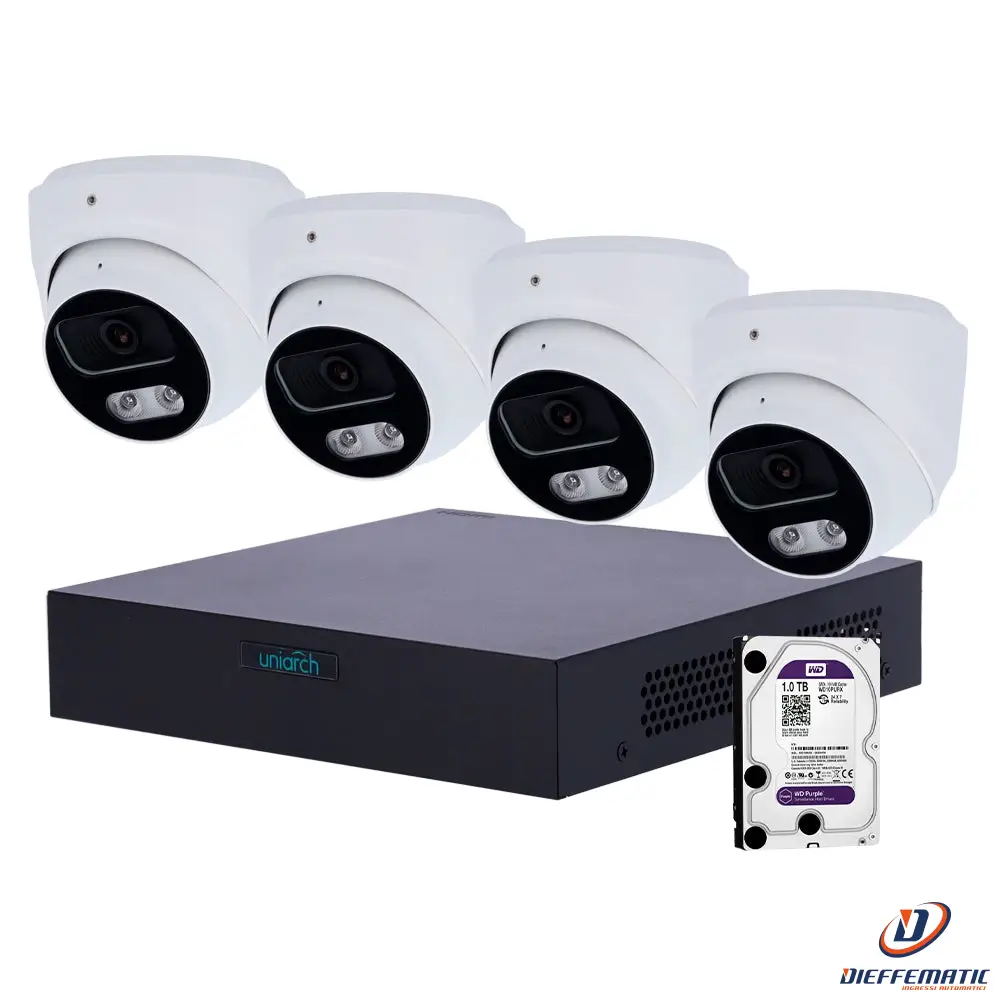 Uniview UV-NVRKIT108T-4 Kit di videosorveglianza Uniarch