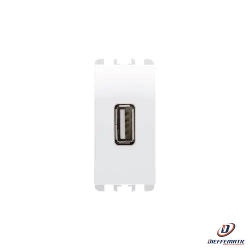 Urmet Alimentatore 5V 2.1A 1X Usb Bianco Ghiaccio 10330Bg Installazione Civile
