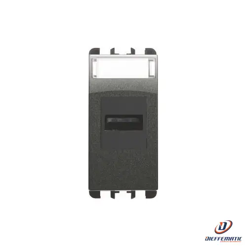 Urmet Connettore Usb, Morsetti A Vite, 1 Modulo, Nea, Acciaio Scuro 10451Ac