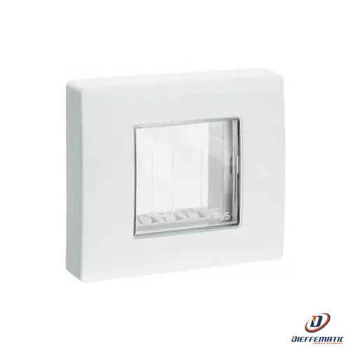Urmet Coperchio Protetto, 2 Moduli, Bianco Nea, Ip55, Nea 12512.Bn Originale