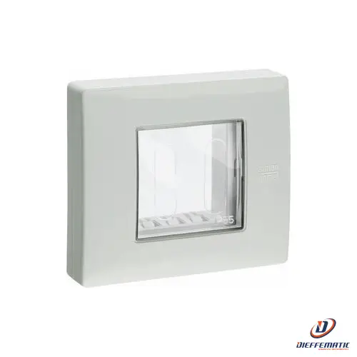 Urmet Coperchio Protetto, 2 Moduli, Grigio Ral 7035, Ip55, Nea 12512.Gr Garanzia