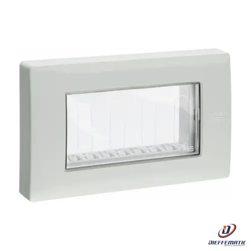 Urmet Coperchio Protetto, 4 Moduli, Grigio Ral 7035, Ip55, Nea 12514.Gr Garanzia
