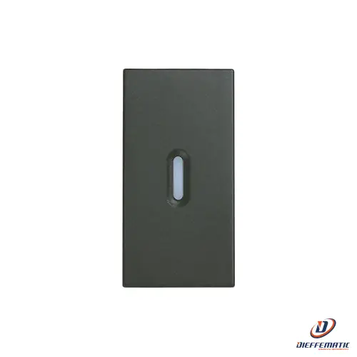 Urmet Copritasto Diffusore Trasparente 1 Modulo Antracite 10362 Originale Nuovo