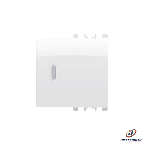 Urmet Copritasto Diffusore Trasparente 1P 2 Moduli Bianco Ghiaccio 10362/2Bg