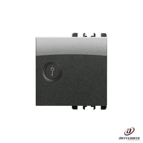 Urmet Copritasto Illuminabile "Chiave", 2 Moduli, Acciaio Scuro 10365/2Ac Nuovo