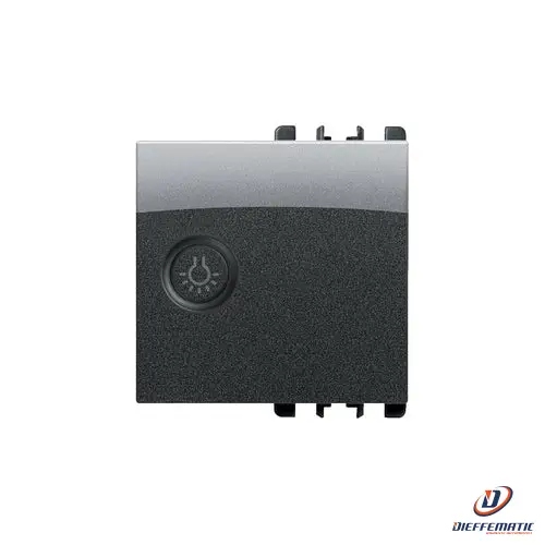 Urmet Copritasto Illuminabile "Luce", 2 Moduli, Acciaio Scuro 10364/2Ac Garanzia