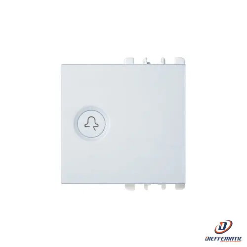 Urmet Copritasto Illuminabile Simbolo "Campanello" 2 Moduli Nea Bianco 10363/2.B
