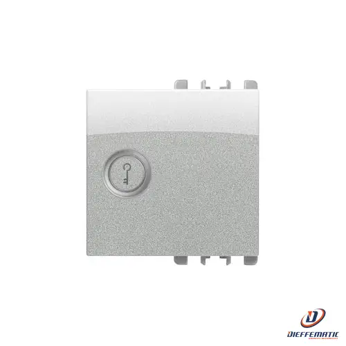 Urmet Copritasto Illuminabile Simbolo "Chiave" 2 Moduli Nea Alluminio 10365/2Al