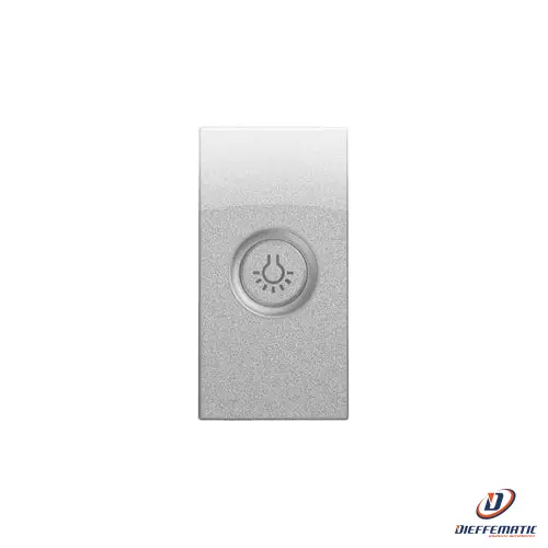 Urmet Copritasto Illuminabile Simbolo "Luce", 1 Modulo, Nea, Alluminio 10364Al