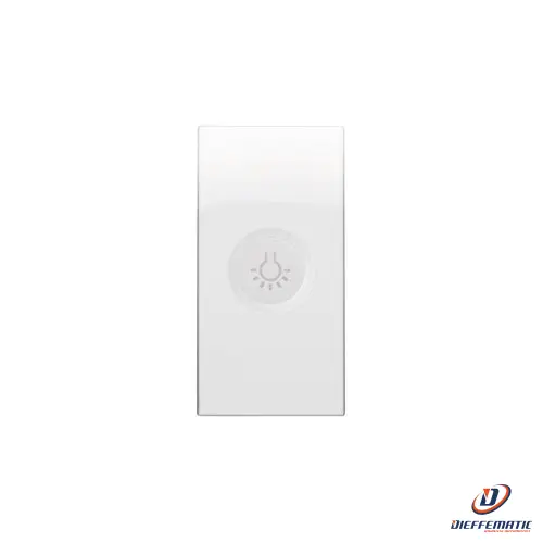 Urmet Copritasto Illuminabile Simbolo Luce 1 Modulo Nea Bianco Ghiaccio 10364Bg