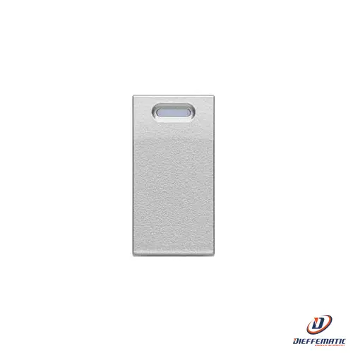 Urmet Copritasto Per Dispositivo Integrato 5454811, 1 Modulo, Alluminio 10370Al