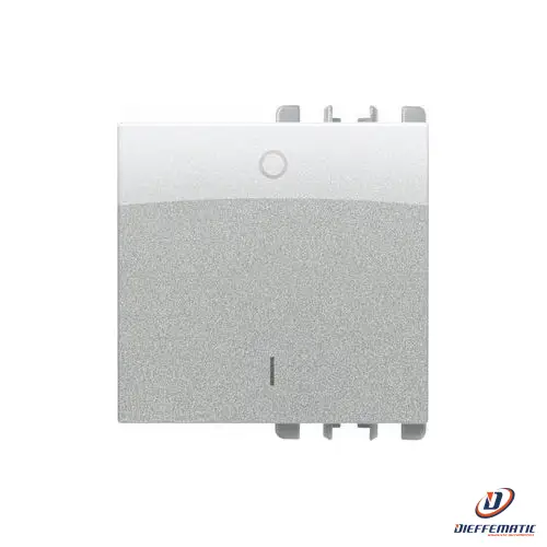 Urmet Copritasto Simbolo "0 I", 2 Moduli, Nea, Alluminio 10361/2Al Originale