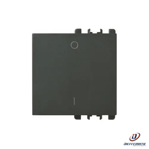 Urmet Copritasto Simbolo "0 I", 2 Moduli, Nea, Antracite 10361/2 Originale Nuovo