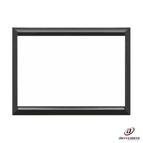 Urmet Cornice 3 Moduli, Expì Per Placca Vetro/Alluminio, Nero Lucido 13000Van/3