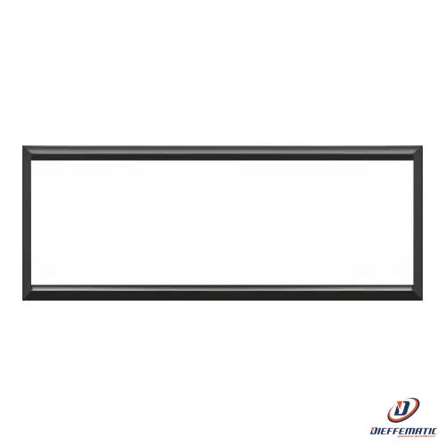 Urmet Cornice 6 Moduli, Expì, Per Placca In Metallo, Nero Lucido 13000Mn/6 Nuovo
