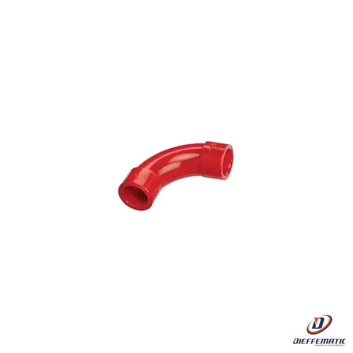 Urmet Curva 90° In Abs Di Colore Rosso, Linea 600 1043/623 Sicurezza Originale
