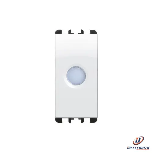Urmet Diffusore Trasparente Con Led Bicolore 230Vac, Bianco Ghiaccio 10284Bg