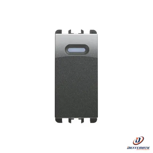Urmet Dimmer A Pulsante 1 Modulo Acciaio Scuro 10550Ac Installazione Civile