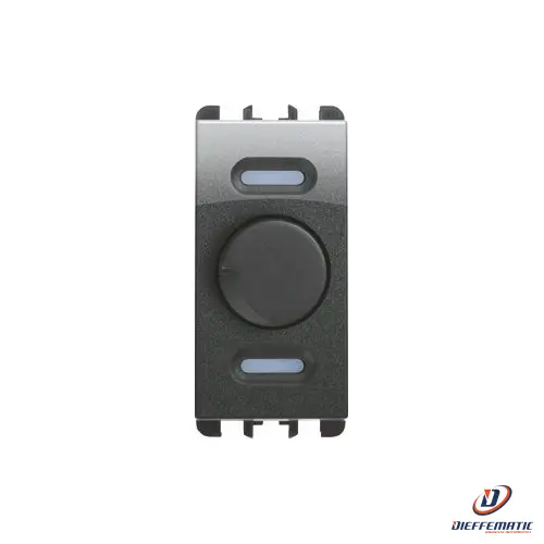 Urmet Dimmer Rotativo Per Carichi Resistivi 1 Modulo Acciaio Scuro 10530Ac Nuovo