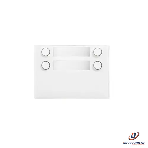 Urmet Frontale 4 Pulsanti Su 2 File, Alpha, Bianco 1168/24W Comunicazione Nuovo