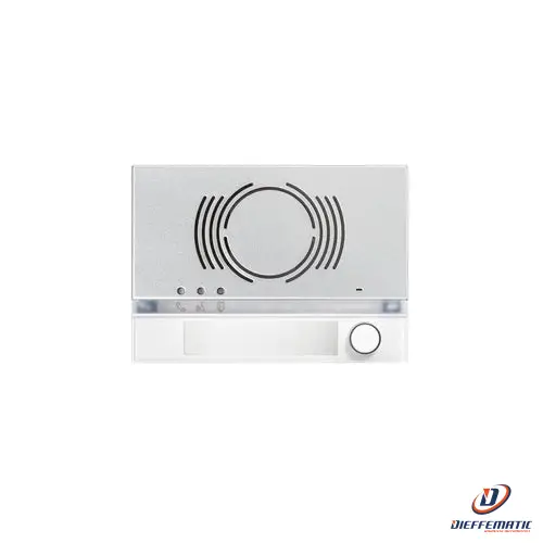 Urmet Frontale Per Posto Esterno Audio, 1 Pulsante, Alpha, Bianco 1168/131W