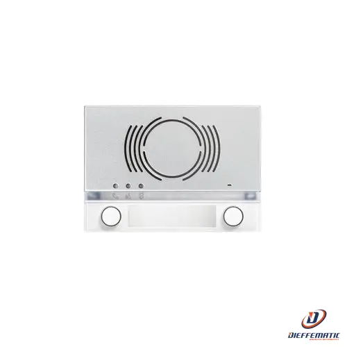 Urmet Frontale Per Posto Esterno Audio, 2 Pulsanti, Alpha, Bianco 1168/132W