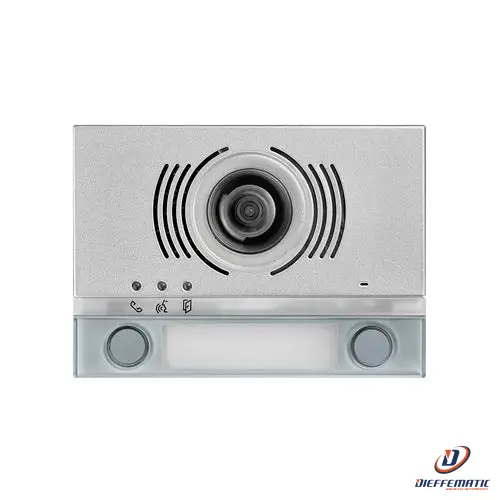 Urmet Frontale Per Posto Esterno Video, 2 Pulsanti, Alpha, Grigio 1168/142G