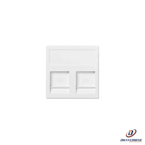 Urmet Frontalino 2 Prese Rj45 Keystone 2M Bianco 12100/B76-9 Originale Garanzia