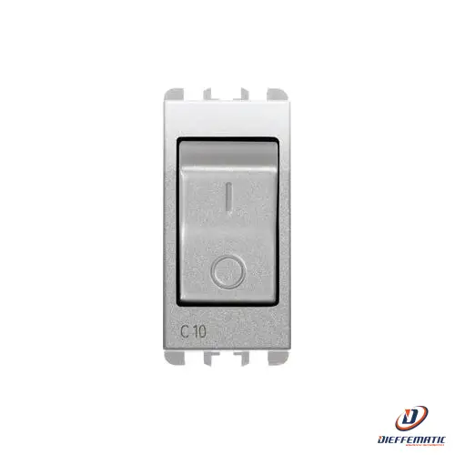 Urmet Interruttore Mccb, 1 Modulo, 1P+N C 10A, Nea, Alluminio 10505/10Al Nuovo
