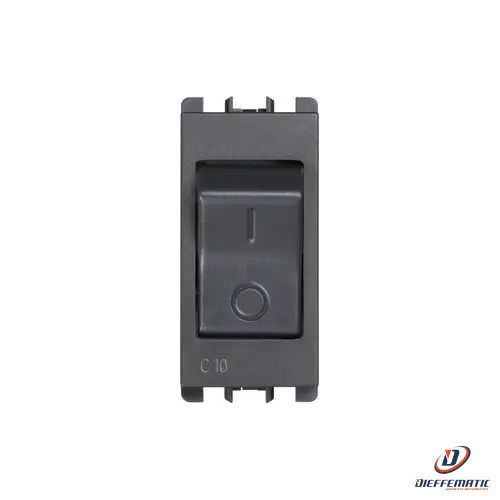 Urmet Interruttore Mccb, 1 Modulo, 1P+N C 10A, Nea, Antracite 10505/10 Originale