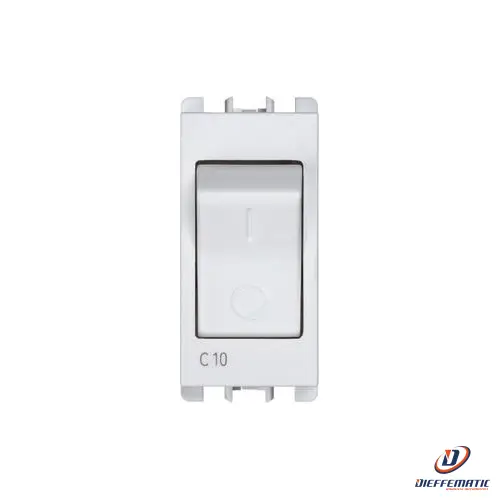 Urmet Interruttore Mccb, 1 Modulo, 1P+N C 10A, Nea, Bianco 10505/10.B Originale