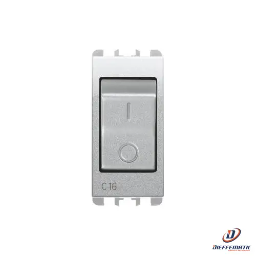 Urmet Interruttore Mccb, 1 Modulo, 1P+N C 16A, Nea, Alluminio 10505/16Al Nuovo