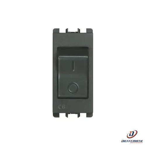 Urmet Interruttore Mccb, 1 Modulo, 1P+N C 6A, Nea, Antracite 10505/6 Originale