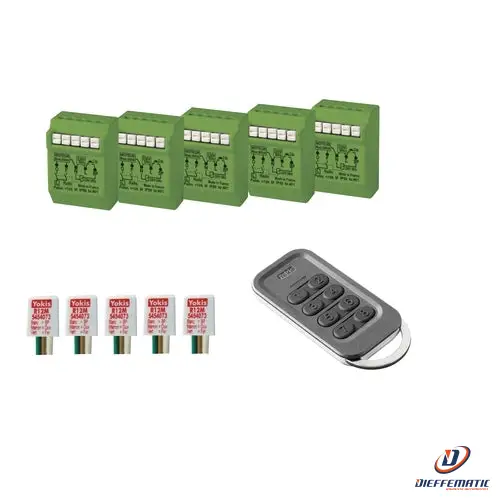 Urmet Kit 5 Tapparelle Radio, 500W, Radio Power 5454556 Comunicazione Originale