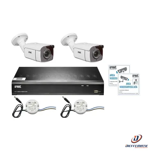 Urmet Kit Ahd Hvr 8Ch Telecamere Building&Retail Eco Ottica Varifocal 1097/818