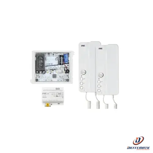 Urmet Kit Base Impianto Audio, Alpha, 2 Mìro Cornetta, 2Voice 1183/622 Originale