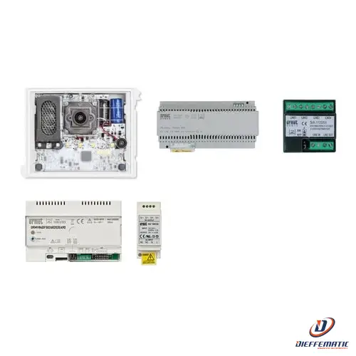 Urmet Kit Base Impianto Video, Alpha, Con Callme Multiutenza, 2Voice 1783/824