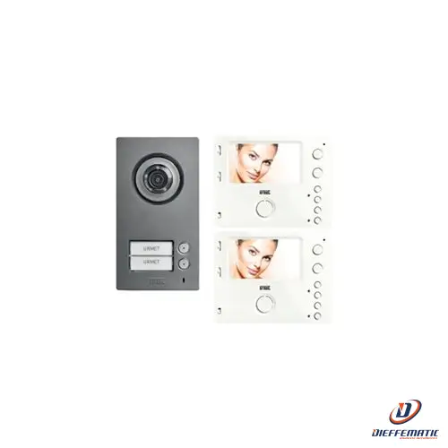 Urmet Kit Bifamiliare Video Con Mikra2 E Vivavoce Mìro, 2 Fili 1722/94 Originale