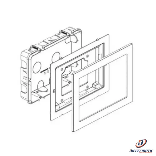 Urmet Kit Da Incasso Videocitofoni Display 7" Vivavoce 1723/60 Comunicazione