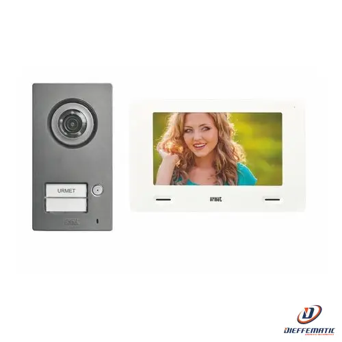 Urmet Kit Monofamiliare Video Con Mikra2 E Cxmodo 2 Fili 1722/95 Comunicazione