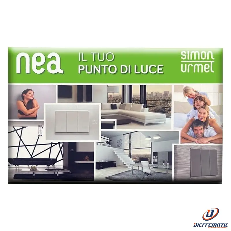 Urmet Kit Serie Civile, Nea, Bianco 11800/902.B Originale Garanzia Nuovo