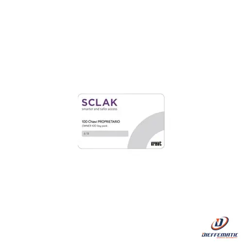 Urmet Licenza 100 Chiavi Proprietario, Sclak 1086/300 Sicurezza Originale Nuovo
