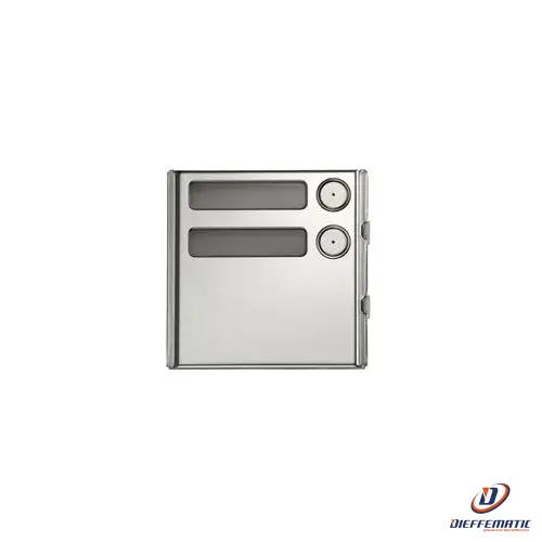 Urmet Modulo 2 Pulsanti, Sinthesi Steel 1158/12 Comunicazione Originale Garanzia