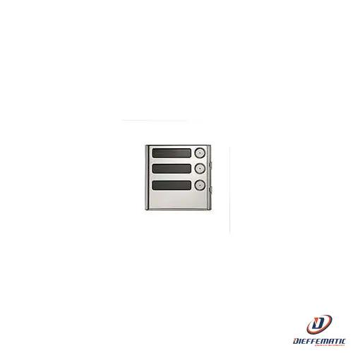 Urmet Modulo 3 Pulsanti, Sinthesi Steel 1158/13 Comunicazione Originale Garanzia