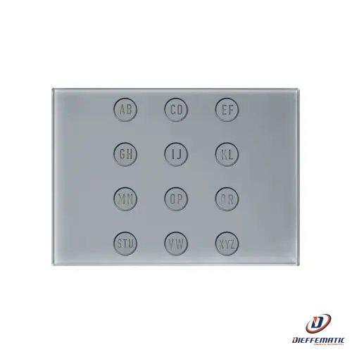 Urmet Modulo Apriporta Tastiera Alfabetica, Alpha, Grigio 1168/49G Comunicazione