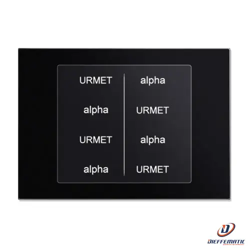 Urmet Modulo Repertorio Nomi, Alpha, Nero 1168/51 Comunicazione Originale Nuovo