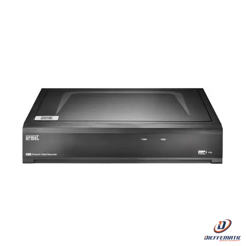 Urmet Nvr 8 Ch, Building&Retail, 4K, H.265, 8 Porte Poe 1098/328P Sicurezza