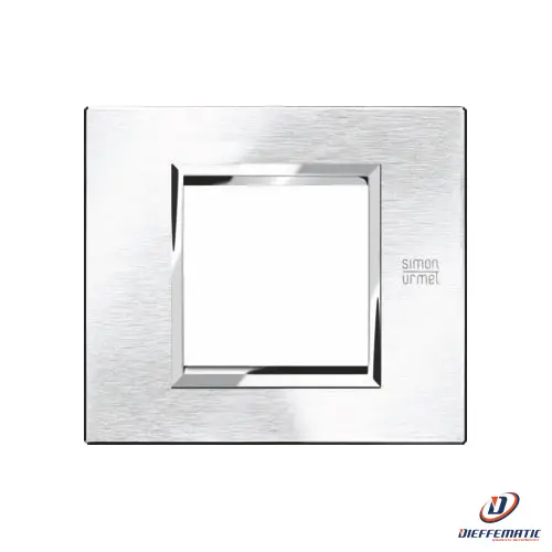 Urmet Placca 2 Moduli, Expì, Alluminio, Cromo Spazzolato 13902.Cs Originale