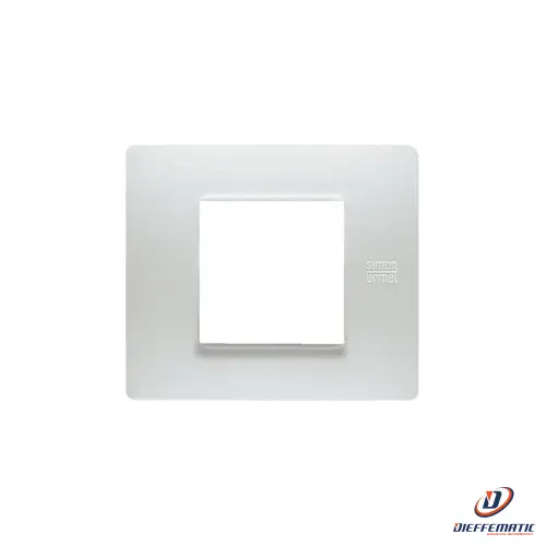 Urmet Placca 2 Moduli, Flexa, Tecnopolimero, Bianco Nea 11802.Bn Originale Nuovo